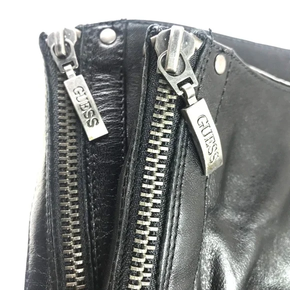 GUESS boots, Black w/Heels & Zippered Back, Size 8 - Picture 8 of 15